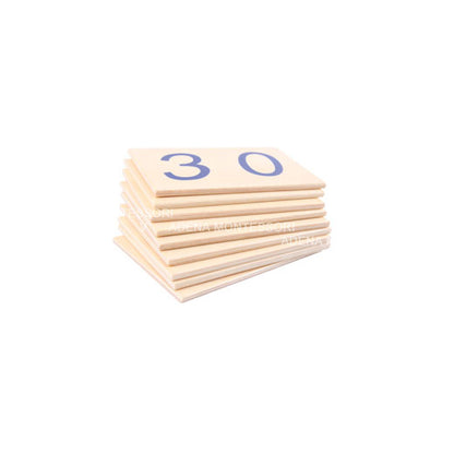 Small Wooden Number Cards With Box (1-3000)