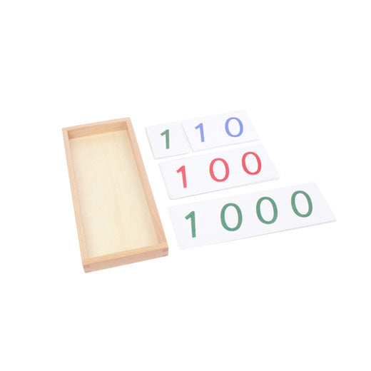 Large PVC Number Cards With Box (1-9000)