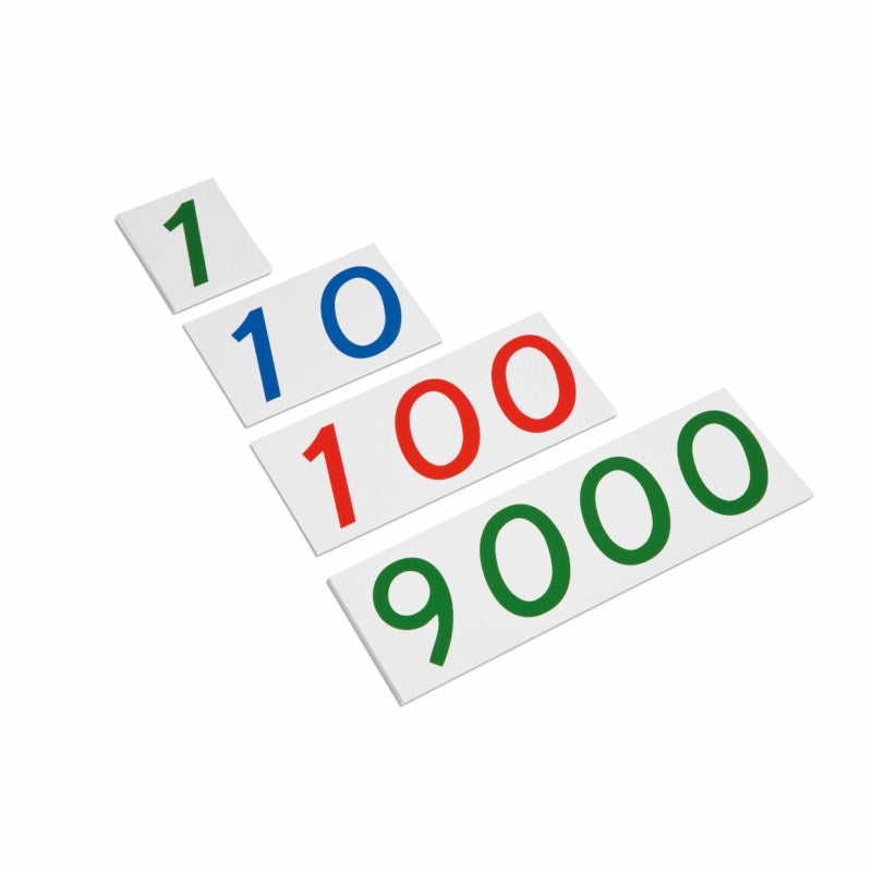 Large PVC Number Cards With Box (1-9000)