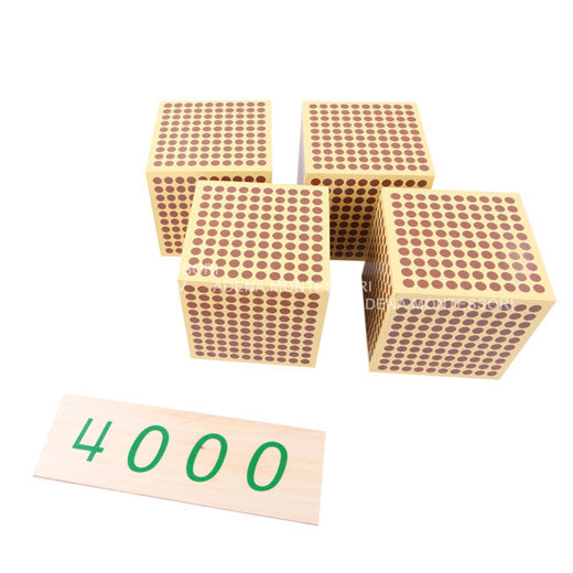 9 Wooden Thousand Cubes