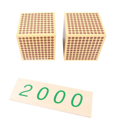 9 Wooden Thousand Cubes