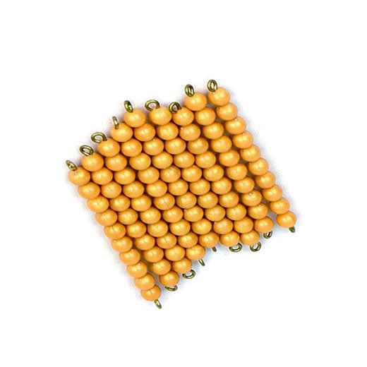 9 Golden Bead Bars of Ten