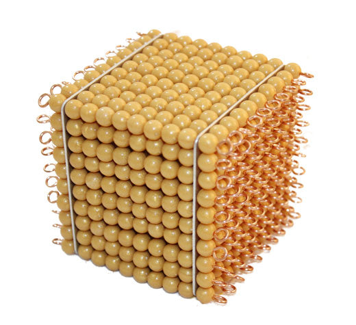 Golden Bead Thousand Cube