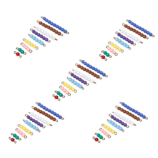 5 Sets of Colored Bead Stairs 1-9