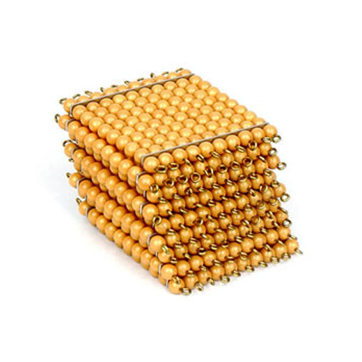 9 Golden Bead Hundred Squares