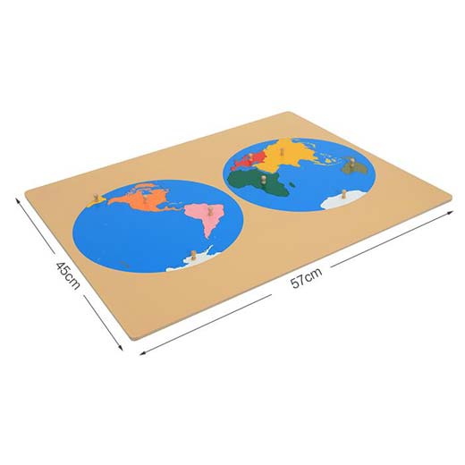 Puzzle Map of World Parts