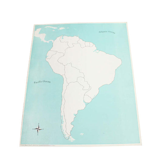 South America Control Map (Unlabeled)