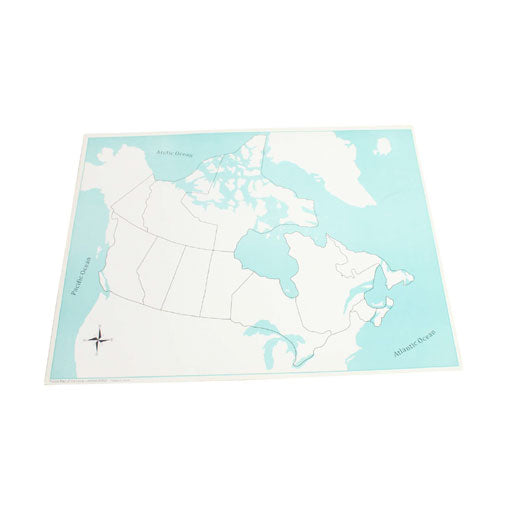 Canada Control Map (Unlabeled)