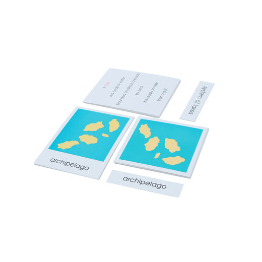 Land And Water Forms Card Set