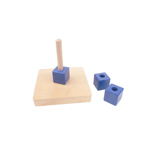 Cubes on Vertical Dowel