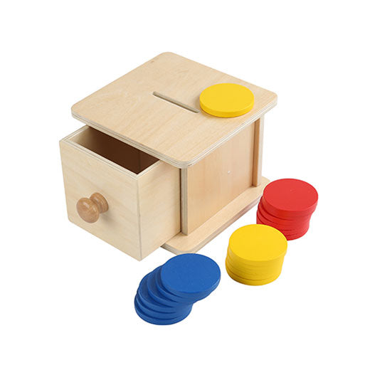 Infant Coin Box with three color coins