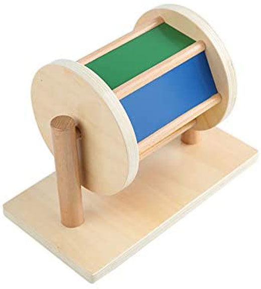 Spinning Drum (red, yellow, blue, green, black, white)