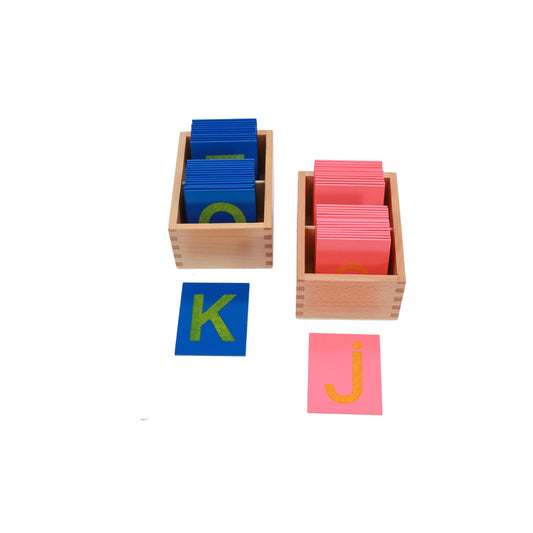 Lower and Capital Case Sandpaper Letters