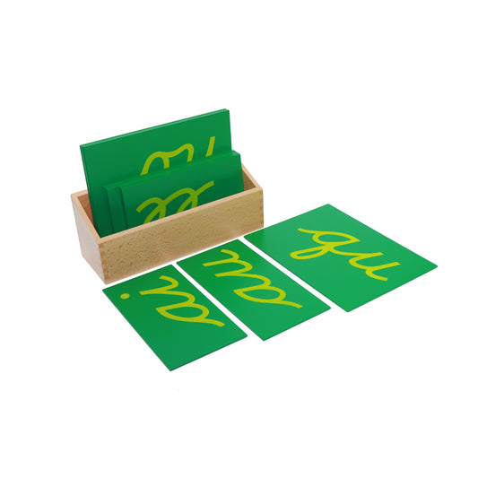 Sandpaper Double Letters, Cursive, with Box