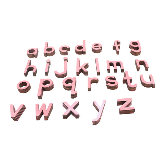 Lowercase Small Movable Alphabet - Pink