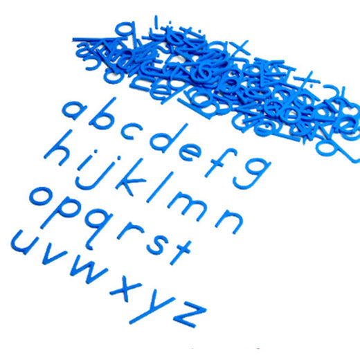 Lowercase Small Movable Alphabet - Blue