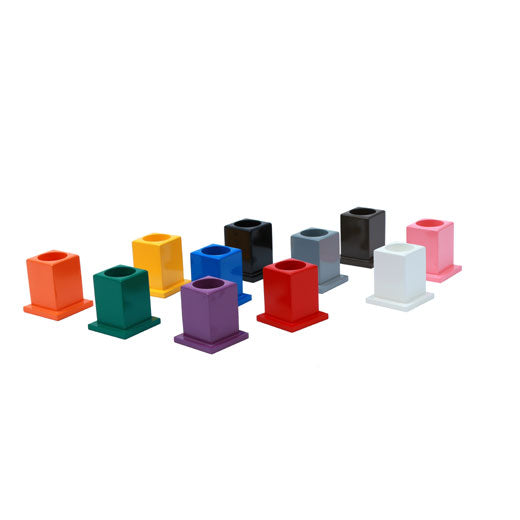 Set of 11 Colored Pencil Holders
