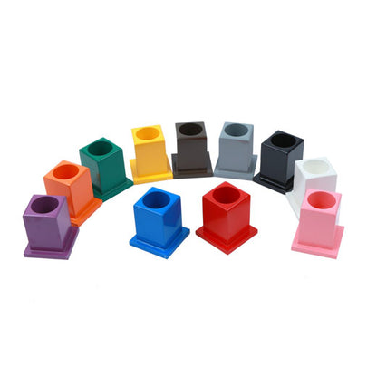 Set of 11 Colored Pencil Holders